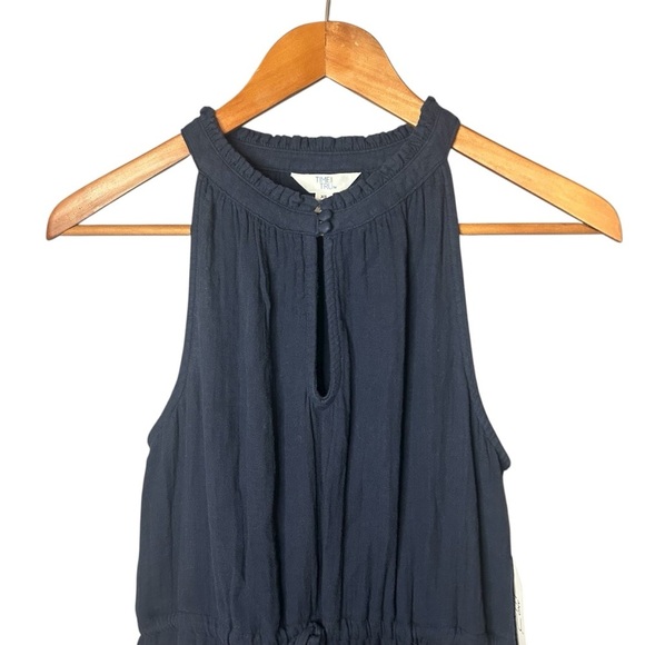 Time and Tru Dresses & Skirts - Navy Blue Sleeveless Maxi Dress Boho Tiered Summer Beach XS